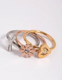 Surgical Steel Charm Nose Ring Pack - link has visual effect only