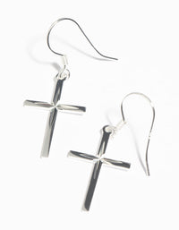 Sterling Silver Cross Drop Earrings - link has visual effect only