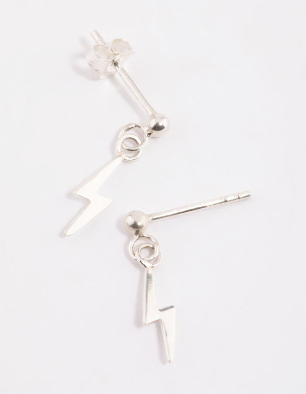 Sterling Silver Bolt Stud Earrings