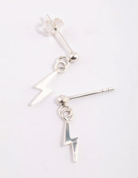 Sterling Silver Bolt Stud Earrings - link has visual effect only