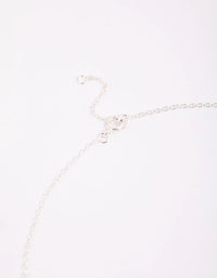 Sterling Silver Cubic Zirconia Necklace - link has visual effect only