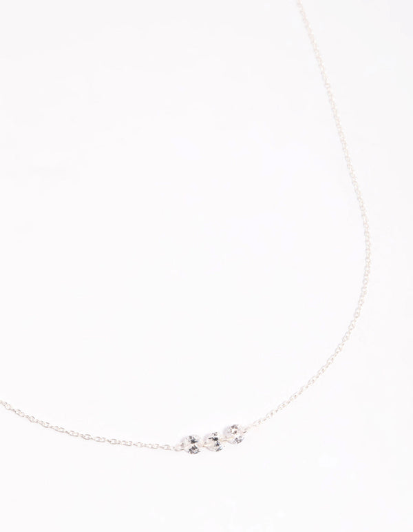 Sterling Silver Cubic Zirconia Necklace