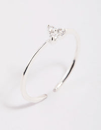 纯银方晶锆石戒指 - link has visual effect only