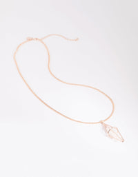 Clear Quartz Cage Necklace - link has visual effect only