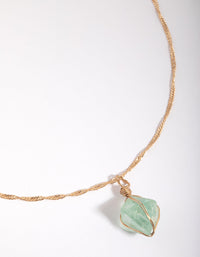Green Fluorite Cage Necklace - link has visual effect only