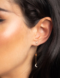 Gold Plated Sterling Silver Sky Drop Earrings - link has visual effect only