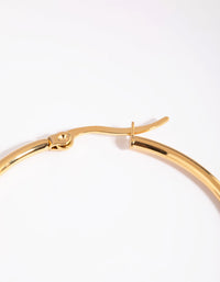 Gold Plated Surgical Steel Thin Hoop Earrings - link has visual effect only