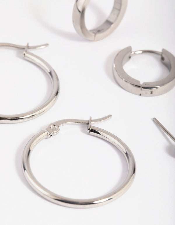Surgical Steel Ball Stud Earring Pack