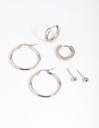Surgical Steel Ball Stud Earring Pack - link has visual effect only