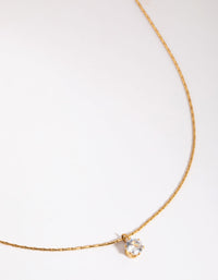 Gold Plated Surgical Steel Diamante Cross Necklace - link has visual effect only
