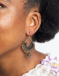 Yellow Beaded Drop Earrings - link has visual effect only