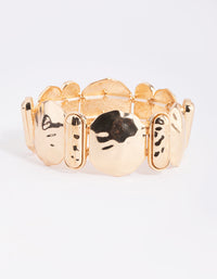 Gold Molten Coin Bracelet - link has visual effect only