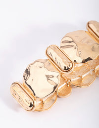 Gold Molten Coin Bracelet - link has visual effect only