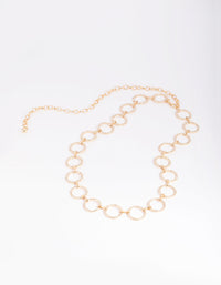 Gold Diamante Link Belt - link has visual effect only