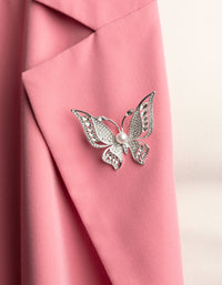 Silver Butterfly and Pearl Brooch - link has visual effect only