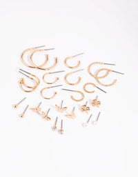 Gold Garden Stud and Hoop Pack - link has visual effect only