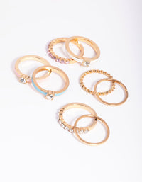 Gold Diamante Ring Pack - link has visual effect only