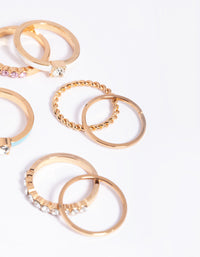 Gold Diamante Ring Pack - link has visual effect only