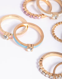 Gold Diamante Ring Pack - link has visual effect only