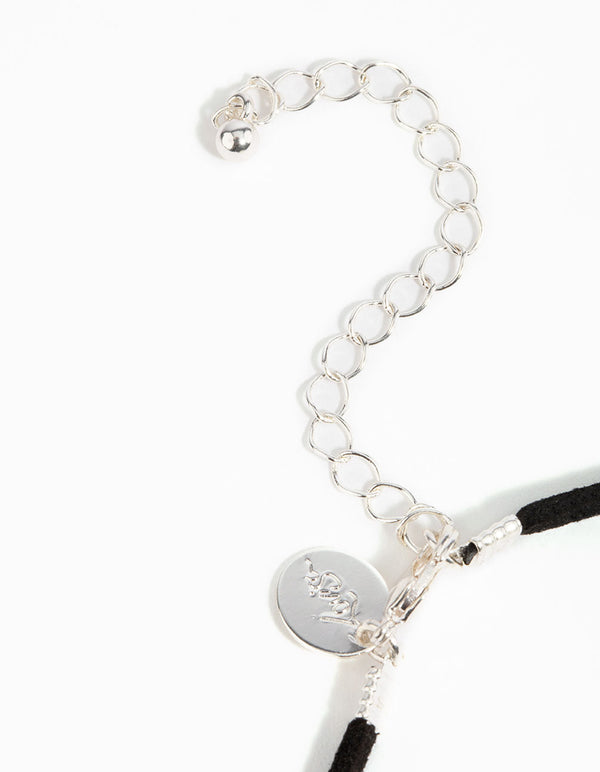 Zilveren rozenkwarts touwketting
