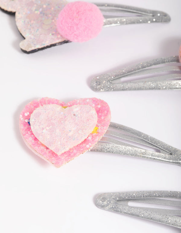 Kids Bunny Love Snap Clips