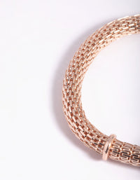 Rose Gold Mixed Charm Stretch Bracelet - link has visual effect only