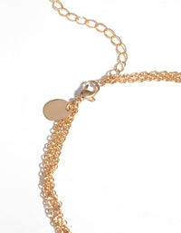 Blue Beads Layered Necklace - link has visual effect only