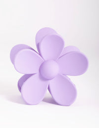 90s Purple Daisy Flower Claw - link has visual effect only