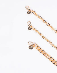 Gold Heart Layered Necklace - link has visual effect only