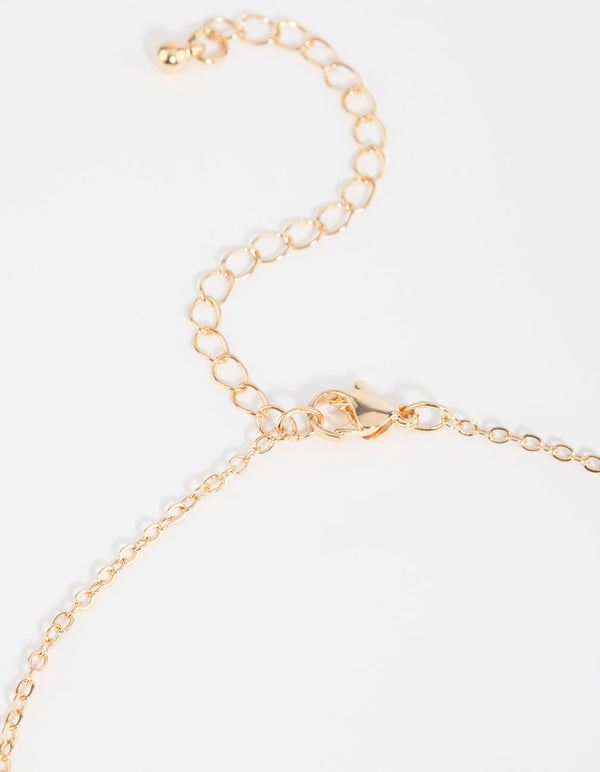 Gold Rose Quartz Necklace