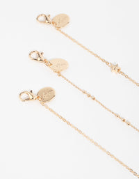 Gold Star Bracelet and Anklet Pack - link has visual effect only