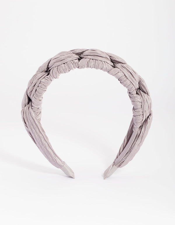 Lilac Pleated Headband