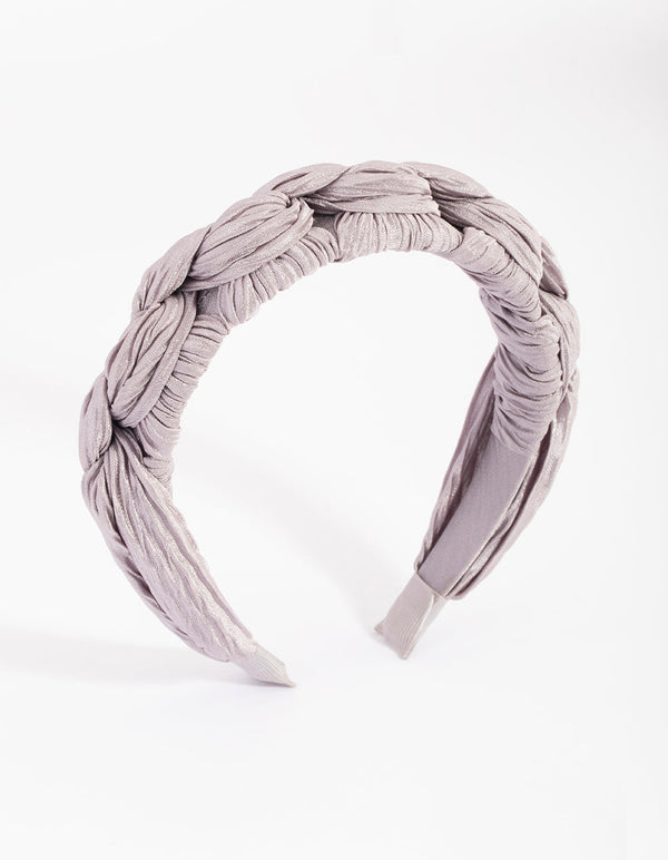 Lilac Pleated Headband