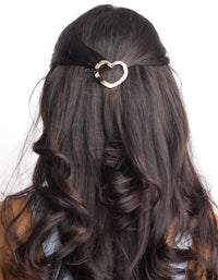 Tortoiseshell Heart Clip - link has visual effect only