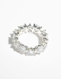 Silver Cubic Zirconia Heart Ring - link has visual effect only