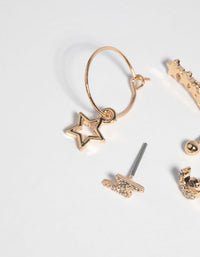 Gold Celestial Stud Earring Pack - link has visual effect only