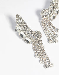Gold Diamante Swirl Cuff Earrings - link has visual effect only