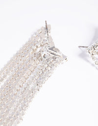 Silver Diamante Crawler Cuff Earrings - link has visual effect only