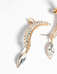 Gold Marquise Cuff Earrings - link has visual effect only