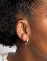 Pink Enamel Hoop Earrings - link has visual effect only
