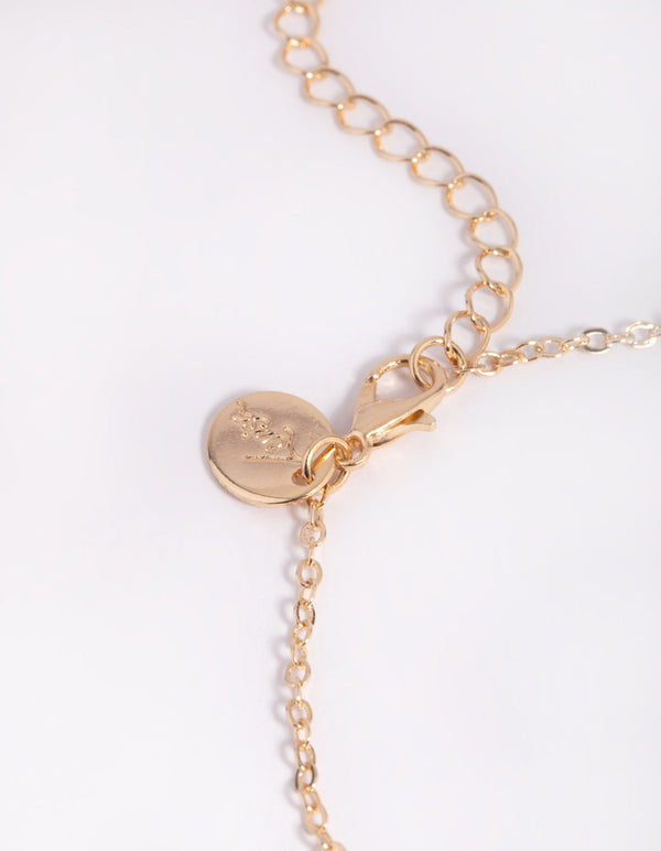 Gold Freshwater Pearl Anklet