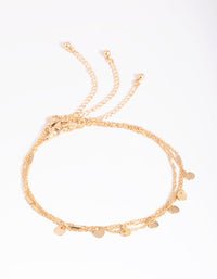 Gold Disc and Chain Anklet Pack - link has visual effect only