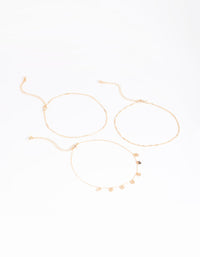 Gold Disc and Chain Anklet Pack - link has visual effect only