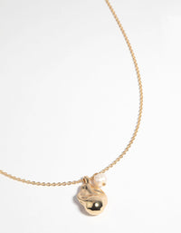 Gold Plated Freshwater Pearl Molten Necklace - link has visual effect only