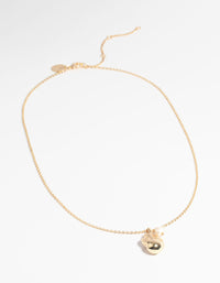 Gold Plated Freshwater Pearl Molten Necklace - link has visual effect only