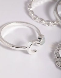 Silver Plated Moonstone Ring Pack - link has visual effect only