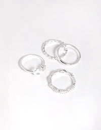 Silver Plated Moonstone Ring Pack - link has visual effect only