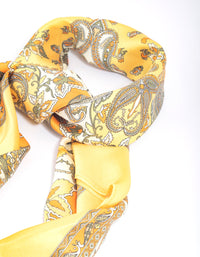 Yellow Paisley Bandana Hair Scarf - link has visual effect only