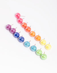 Colourful Ball Stud Earring Pack - link has visual effect only