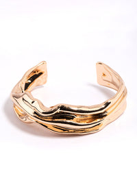 Gold Wave Cuff Bangle - link has visual effect only